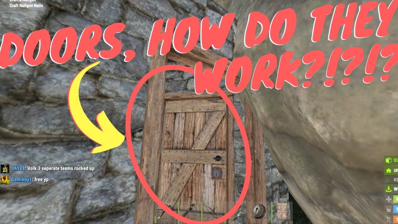 Rust How to Remove Doors in Rust ゲーム情報【まとめ動画】