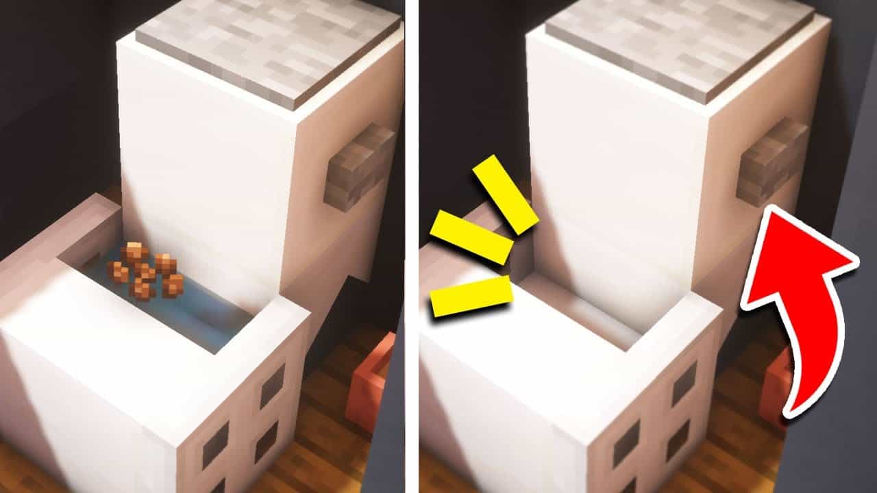 マインクラフト アイテムと水を流せる トイレの作り方 家具建築 マイクラ Minecraft 動画まとめ