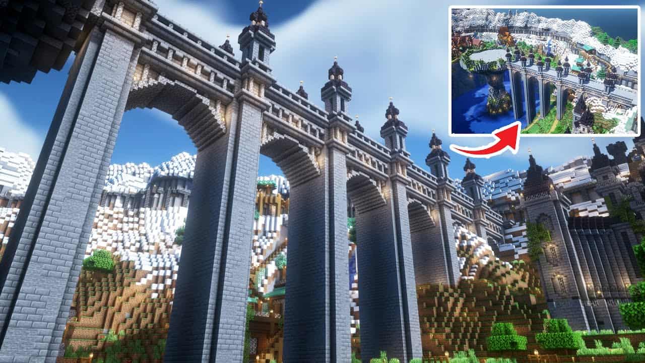 マイクラ建築 カルデラに巨大な橋を作る 真クラ 18 マイクラ Minecraft 動画まとめ マイクラ建築 カルデラに巨大な橋を作る 真クラ 18 マイクラ Minecraft 動画まとめ