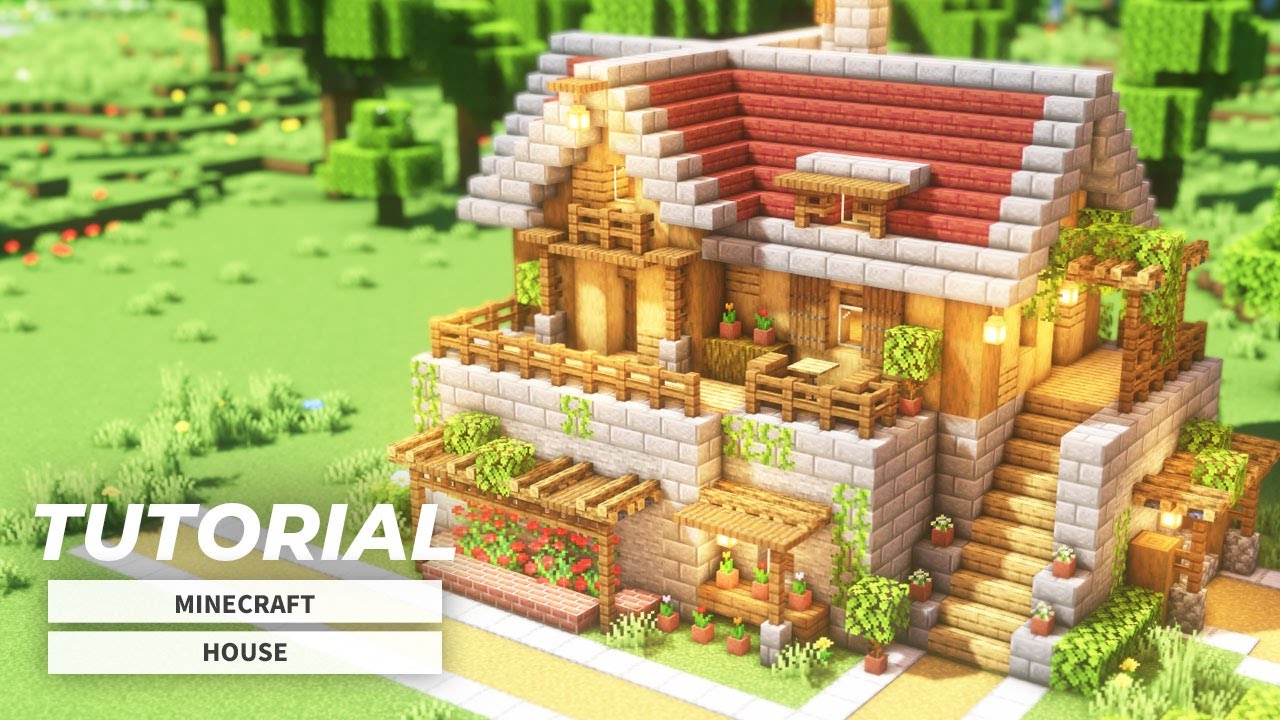 Minecraft: How to Build a Starter House | 簡単なサバイバルハウスの作り方(建築講座) | マイクラ ...
