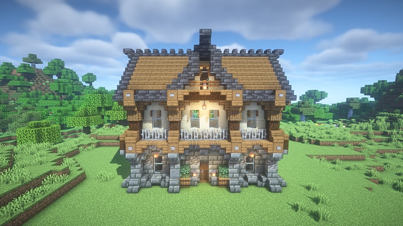 【マイクラ】サバイバルでも作れるトウヒと凝灰岩で作る家の作り方【マイクラ建築】: Minecraft | マイクラ(Minecraft)動画まとめ