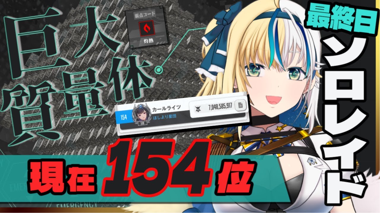 【#NIKKE】ソロレイド初のランキング入り目指す耐久 【#ほしより / Vtuber】