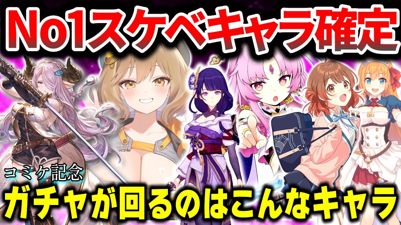 【削除覚悟】データで見る叡智なソシャゲキャラランキング Top20 【C106記念】【ソシャゲ･アプリゲーム】【セルラン・売上】【コミケ】【原神】【スターレイル】【メガニケ】【プリコネ】【ブルアカ】