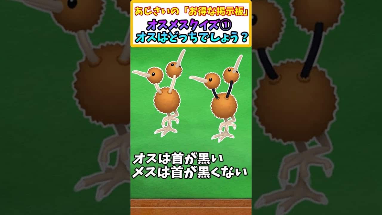 ポケモンクイズ ポケモンオスメスクイズ その一初代編 ポケモンスカーレット バイオレット ポケモン関連情報のまとめ動画