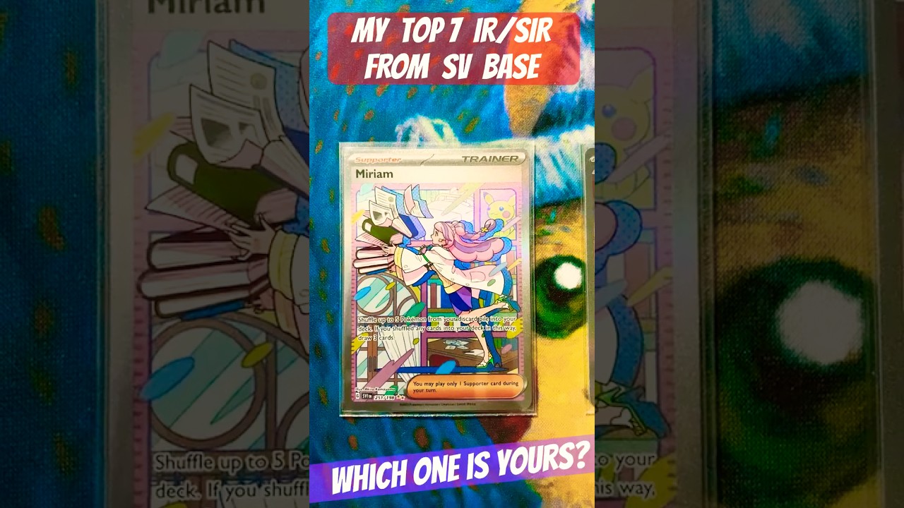 Behold My Top 7 Illustration Rares from SV Base in 2025! #pokemon #pokemoncards #foryou #viralshorts