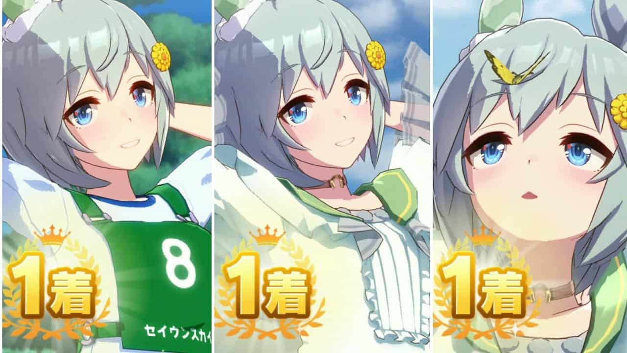 ウマ娘 セイウンスカイのカワイイ勝利ポーズ2種類 体操服 Shorts ウマ娘動画まとめ